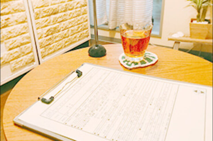 .カウンセリングシートに ご記入いただきます